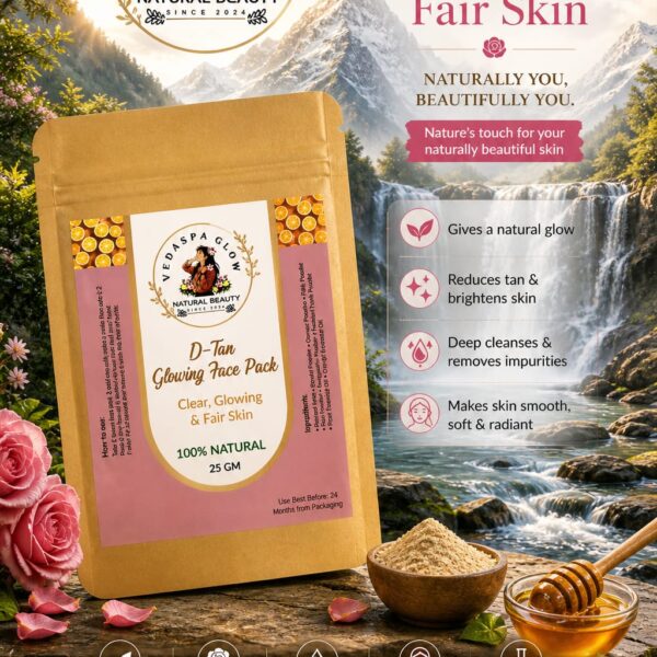 Vedaspa Radiance Reset – Herbal D-Tan Glow Face Pack of 2