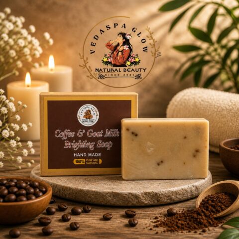 Coffee & Goat Milk Brightening Soap pack of 3