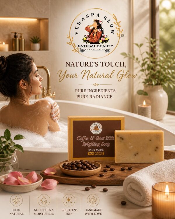Coffee & Goat Milk Brightening Soap pack of 3
