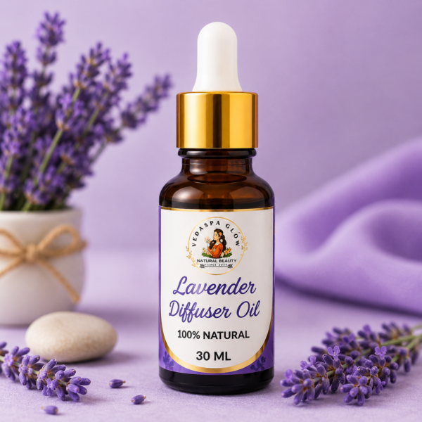 Fresh Lavender Diffuser oil with Clay Flower